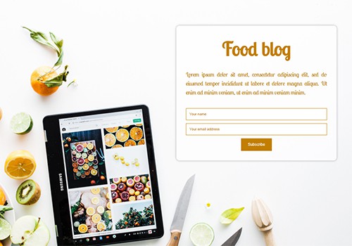 Food Blog theme