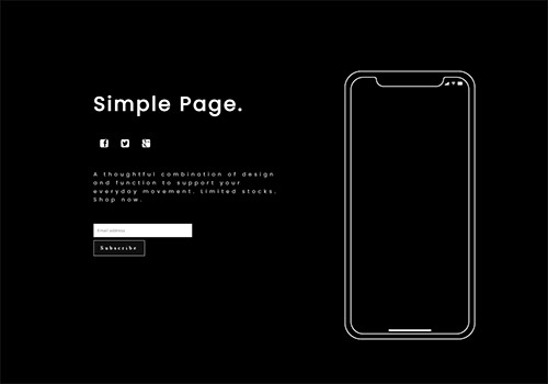 Simple Page theme
